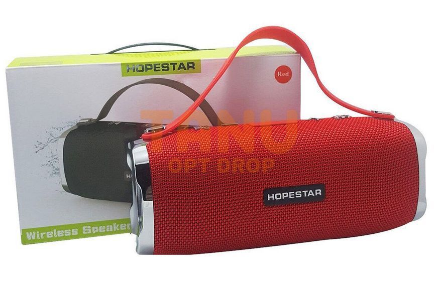 Портативная беспроводная Bluetooth колонка Hopestar H24 Красная 11k03p060v4 фото