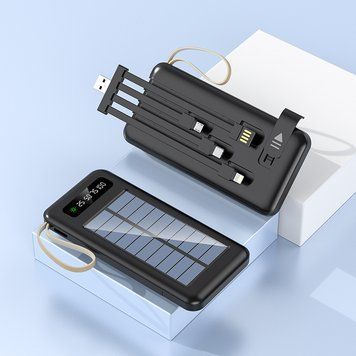 УМБ Повербанк Power Bank ViaKing XGB037 Type-C 20000 mAh Сонячна панель Чорний (H-2) 11k12p014v2 фото