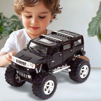 Машинка металлическая Hummer Off Road Kinsmart KT5337WB, инерционная, двери открываются, 1:40, 12 см Черный (IGR24) 03k10p377v3 фото