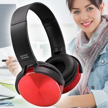 Стильные накладные наушники SN eXtra Bass MDR-XB450, беспроводные, Красный 11k01p131v2 фото