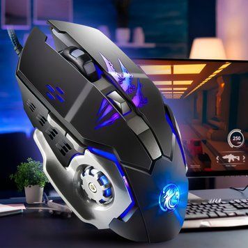Игровая проводная оптическая USB мышка с подсветкой Q5 USB (239) 11k04p089 фото