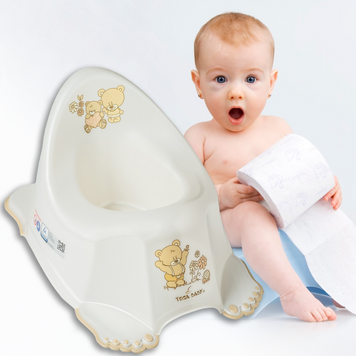 Горшок MS-013-118 &laquo;Мишки&raquo; от Tega Baby, противоскользящая основа, белый (SB) 03k20p025v1 фото
