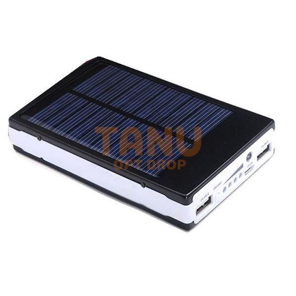 УМБ Power bank ViaKing 5000 mAh солнечная панель и LED-фонарь Черный (H-1) 11k12p004v6 фото