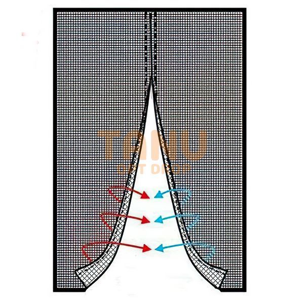 Москитная сетка на магнитах антимоскитная штора на дверь Magic Mesh, Синий 01k11p005v7 фото