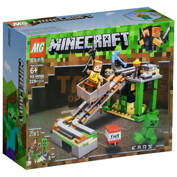 Конструктор Minecraft 68008, развивающий, детский, 229 деталей (593) 03k03p007 фото
