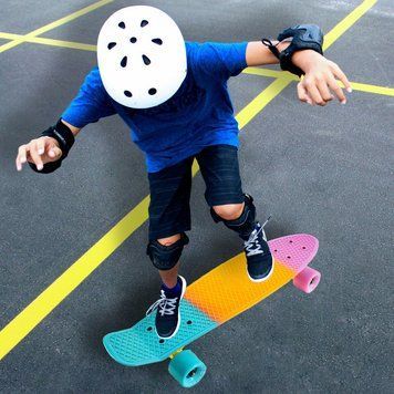 Детский скейтборд Пенни Борд (Penny Board) до 80 кг со светящимися колесами 13k03p002v1 фото