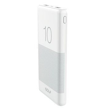 Внешний аккумулятор Power Bank Golf G80 10000 mAh Белый (206) 11k12p079 фото