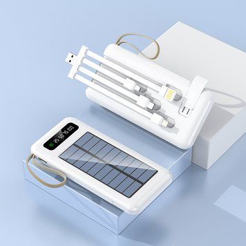 УМБ Повербанк Power Bank ViaKing XGB037 Type-C 20000 mAh Сонячна панель Білий (H-2) 11k12p014v1 фото