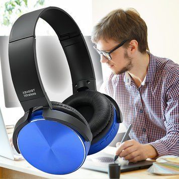 Стильные накладные наушники SN eXtra Bass MDR-XB450, беспроводные, Синий 11k01p131v5 фото