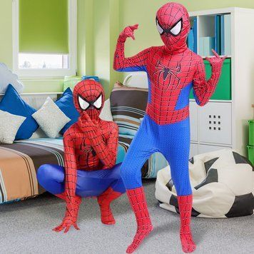 Дитячий карнавальний костюм Spider Man з балаклавою Людина павук, L (зріст 122-128 см) (224) 03k07p052v3 фото
