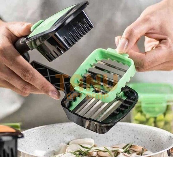 Овощерезка с контейнером Nicer Dicer Quick зеленая (В) 10k13p005v1 фото