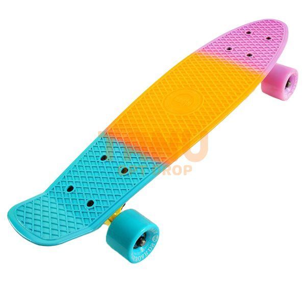 Дитячий скейтборд Пенні Борд (Penny Board) до 80 кг з колесами, що світяться 13k03p002v1 фото