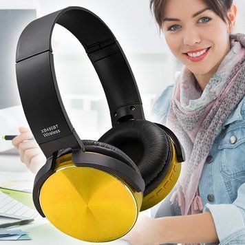 Стильные накладные наушники SN eXtra Bass MDR-XB450, беспроводные, Желтый 11k01p131v1 фото