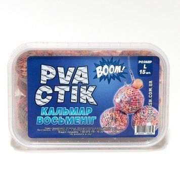 Стіки кормові риболовні BOOM PVA L (15 шт) Кальмар-Восьминіг 02k04p221v1 фото