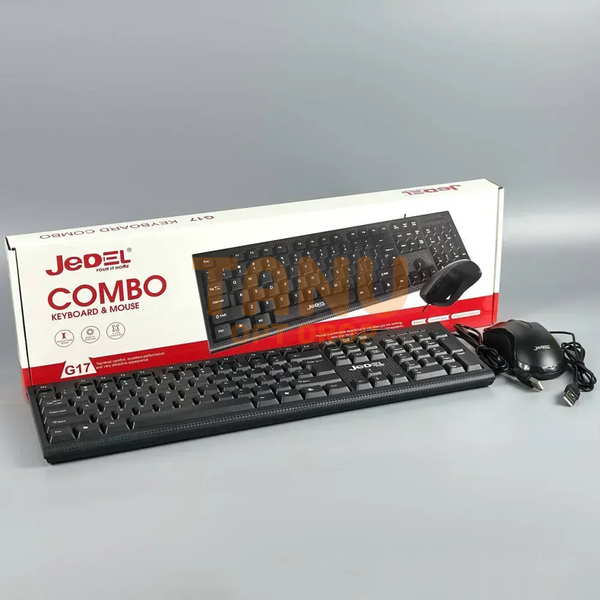 Компьютерный набор клавиатура и мышь JEDEL G17 USB подключение (206) 11k07p056 фото