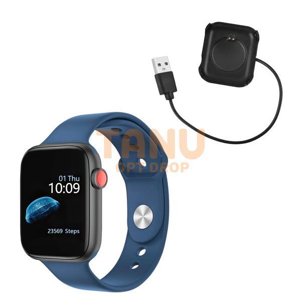 Смарт-годинник з функцією прийому та скидання дзвінків Smart Watch T500 Синій (206) 11k08p040v3 фото