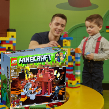 Развивающий конструктор Minecraft 68010, для детей, пластиковый, 221 деталь (593) 03k03p010 фото