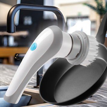 Электрическая аккумуляторная щётка для мытья посуды с насадками Electric Cleaning Brush (205) 01k02p345 фото