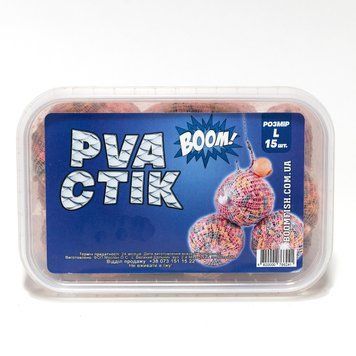 Стіки кормові риболовні BOOM PVA L (15 шт) Кальмар-Журавлина 02k04p221v2 фото