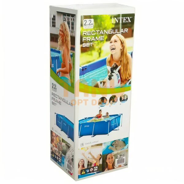 Каркасный семейный прямоугольный бассейн 6+лет Intex 28270 220*150*60см 1662л 02k12p028v1 фото