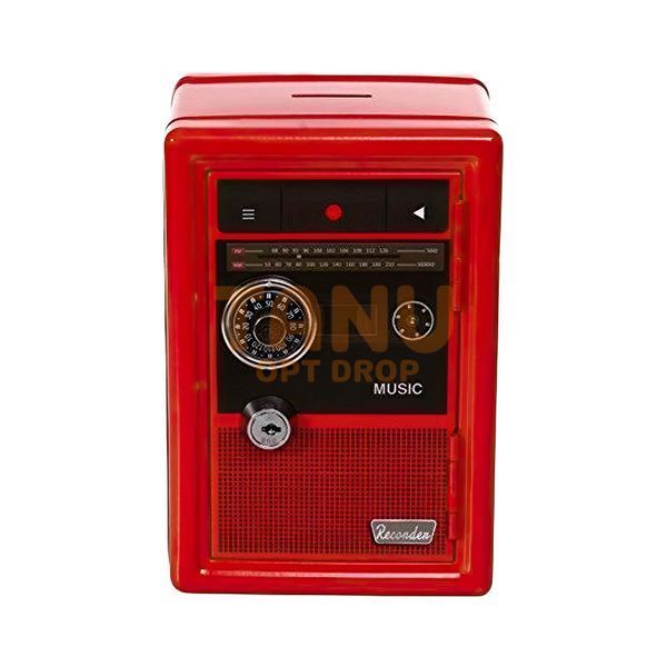 Сейф детский Metal Safe Radio Радио ретро Красный/626 03k05p315 фото