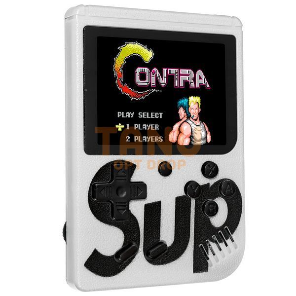 Ігрова портативна ретро-приставка Sup Game Box Dendy SEGA 8bit 400 ігор Біла 11k10p040v1 фото