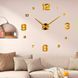 Настінний самоклеючий кварцовий 3д годинник з арабськими цифрами ZH005 DIY Clock Золоті 01k10p003v1 фото 1