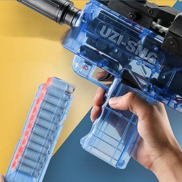 Дитячий іграшковий пістолет-кулемет UZI SMG з м'якими кульками (212) 03k10p069 фото