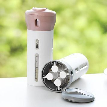 &nbsp;Дорожный органайзер для жидкостей Smart Travel Bottles Set 4 в 1 Розовый 02k03p112 фото