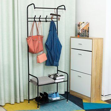 Напольная стойка-вешалка для одежды Corridor Rack черная (205) 01k04p088 фото