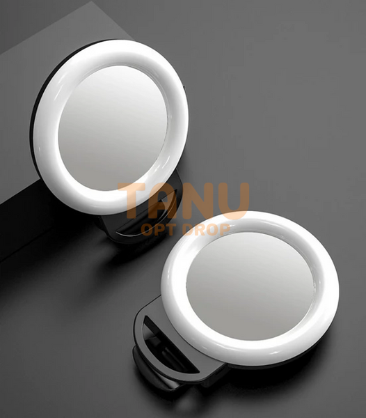 Кільцева селфі-лампа з дзеркалом для телефону, планшета Selfie Ring Light (626) 11k02p031 фото