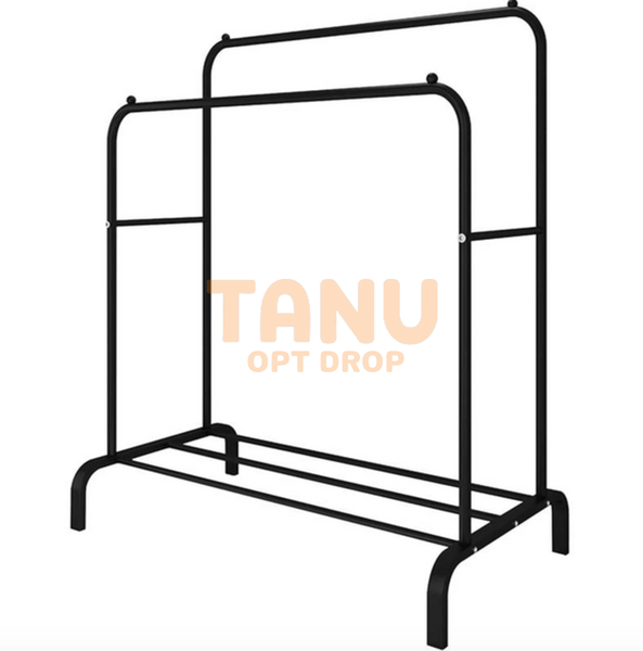 Вішалка для підлоги Стійка для одягу Пересувна Drying Rack Multifunction Чорний /509 01k04p272v1 фото