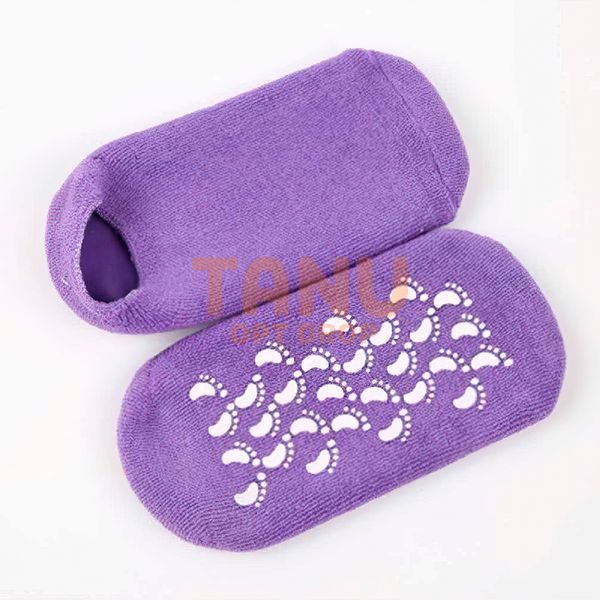 Увлажняющие гелевые косметические носочки для педикюра Spa Gel Socks Фиолетовые (205) 07k02p003v1 фото