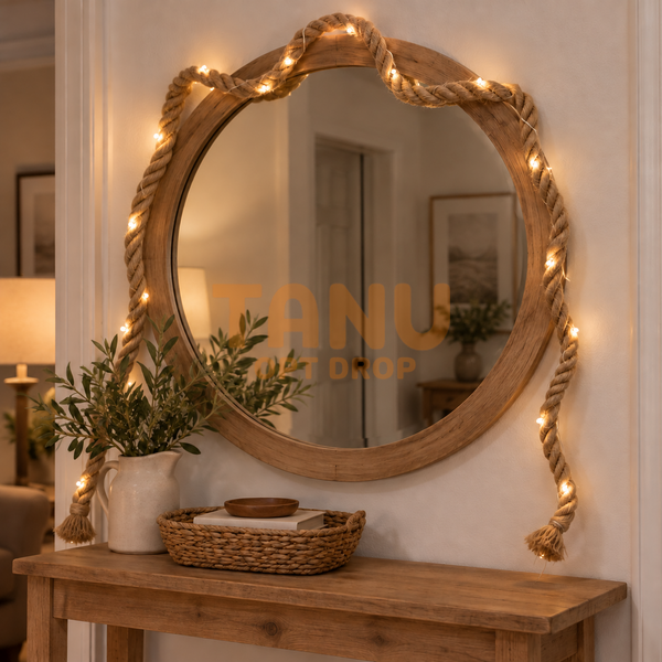Декоративная LED-гирлянда Лаллиброх 2 м, 40 LED, канат, теплый белый свет, на батарейках, IP20(ARSH/KAR306) 12k01p212 фото
