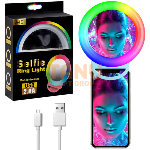 Кільцева селфі-лампа з дзеркалом для телефону, планшета Selfie Ring Light (626) 11k02p031 фото