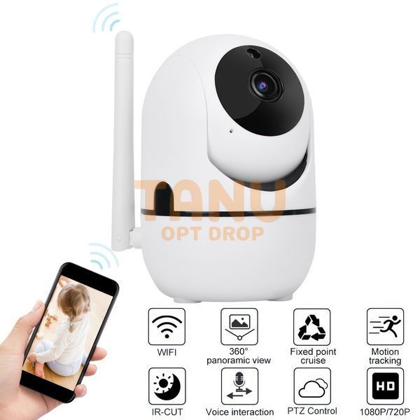 Бездротова wi-fi IP-камера відеоспостереження для дому та офісу WiFi YG13 p2p smart (205) 11k09p035 фото