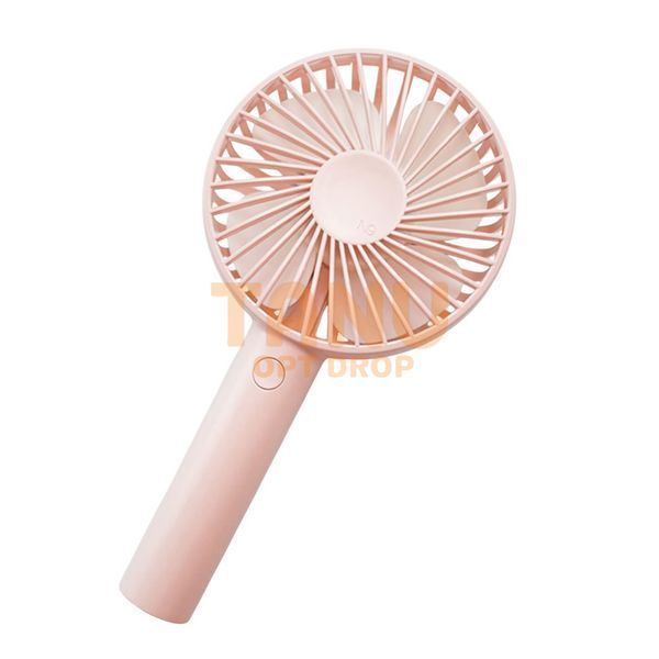 Портативний настільний вентилятор MiniFan безшумний USB/акумулятор, Рожевий 01k07p157 фото
