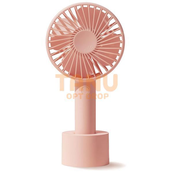 Портативний настільний вентилятор MiniFan безшумний USB/акумулятор, Рожевий 01k07p157 фото