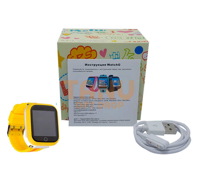 Дитячі Розумні Годинники Smart Baby Watch Q100 жовті 11k08p007v1 фото