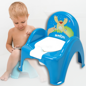 Детский горшок-стульчик &laquo;Монстрики&raquo; MN-007-126 от Tega Baby, голубой (SB) 03k20p046 фото