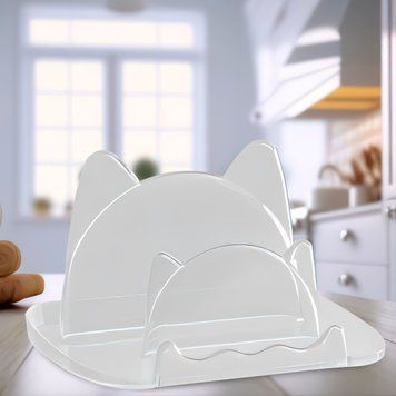 Кухонна настільна пластикова підставка під кришки PET 50208-0044 Білий (WAN) 10k03p145v1 фото