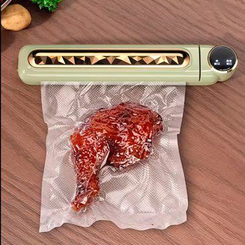 Вакуумний пакувальник харчових продуктів ексклюзивний Vacuum Sealer зелениий (X05/3181) 10k01p364v2 фото
