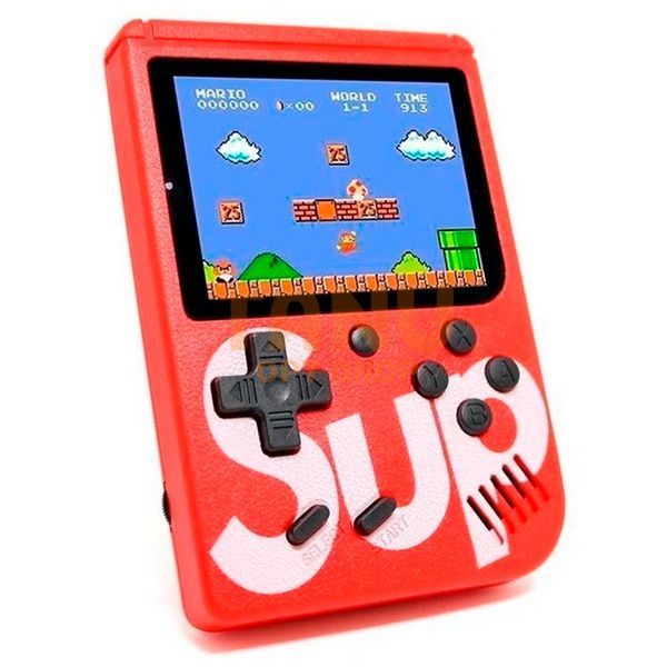 Игровая портативная ретро-приставка Sup Game Box Dendy SEGA 8bit 400 игр Красная 11k10p040v3 фото