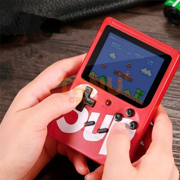 Игровая портативная ретро-приставка Sup Game Box Dendy SEGA 8bit 400 игр Красная 11k10p040v3 фото