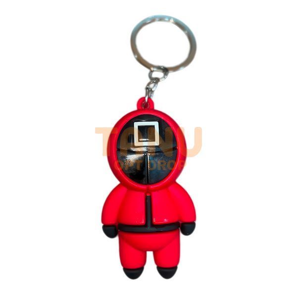 Колекційні брелоки моделька охоронця Гра в кальмара "Квадрат. Охоронець" 58х26 мм (12) 03k27p024v1 фото