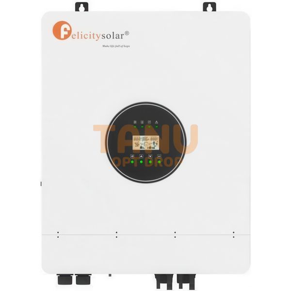 Гібридний настінний інвертор-перетворювач напруги FELICITY INVERTER IVEM 8048-II 8 KW 48 V (ISML) 11k12p313 фото