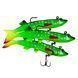 Знімна багаторазова реалістична силіконова приманка Jaixing Soft Lures 22.3g, 12см, 3 шт, колір 031 02k04p282v3 фото 1