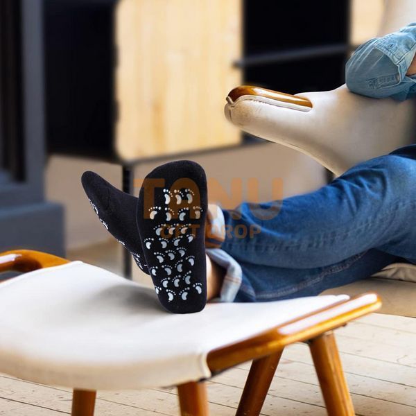 Увлажняющие гелевые косметические носочки для педикюра Spa Gel Socks Черные (205) 07k02p003v3 фото