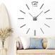 Настінні самоклеючі кварцові 3д годинник ZH003 без цифр DIY Clock Сріблястий 01k10p002v2 фото 1