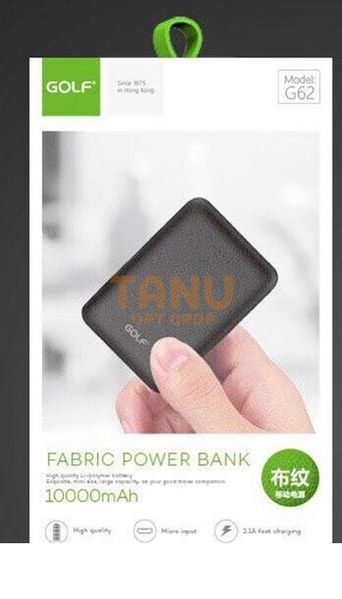 Внешний аккумулятор Power bank GOLF G62 10000 mAh Черный 11k12p067v1 фото
